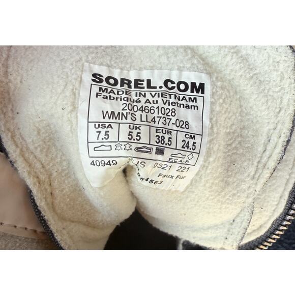 Sorel Women's Explorer Next Joan Suede Faux Fur Waterproof Boot Womens Sz 7.5 - Picture 6 of 6